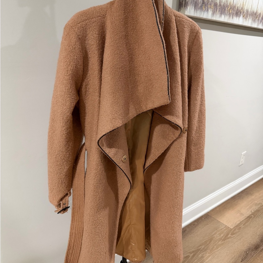 Bebe Women's Cozy Tan Teddy Coat - Picture 3 of 7